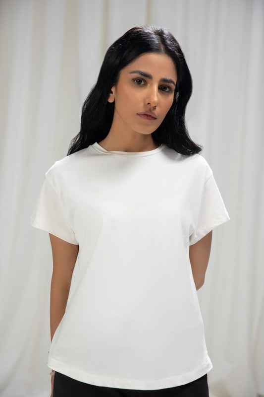 Round Hem T-Shirt